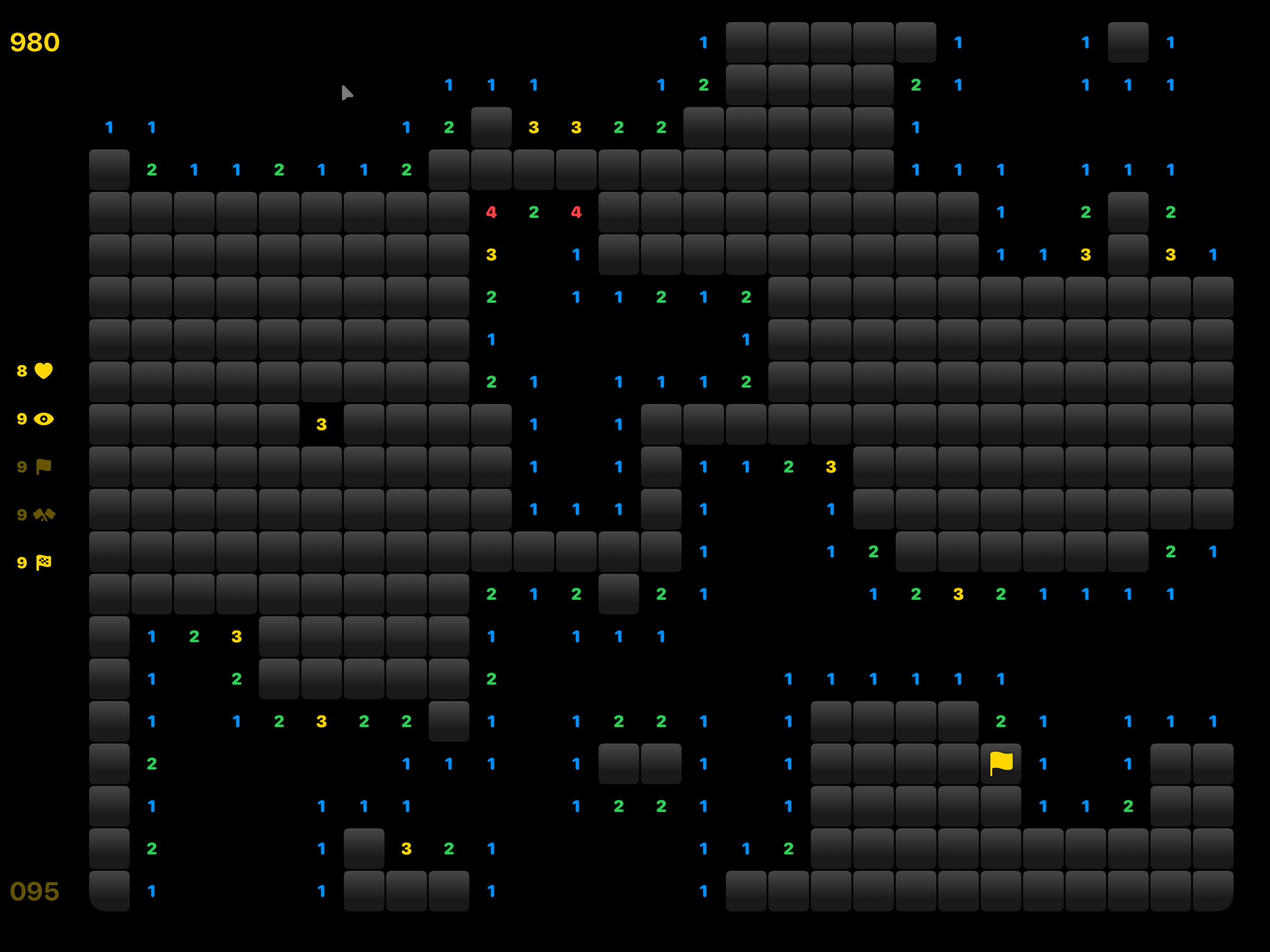 Minesweeper Expert’s expansive iPad game board